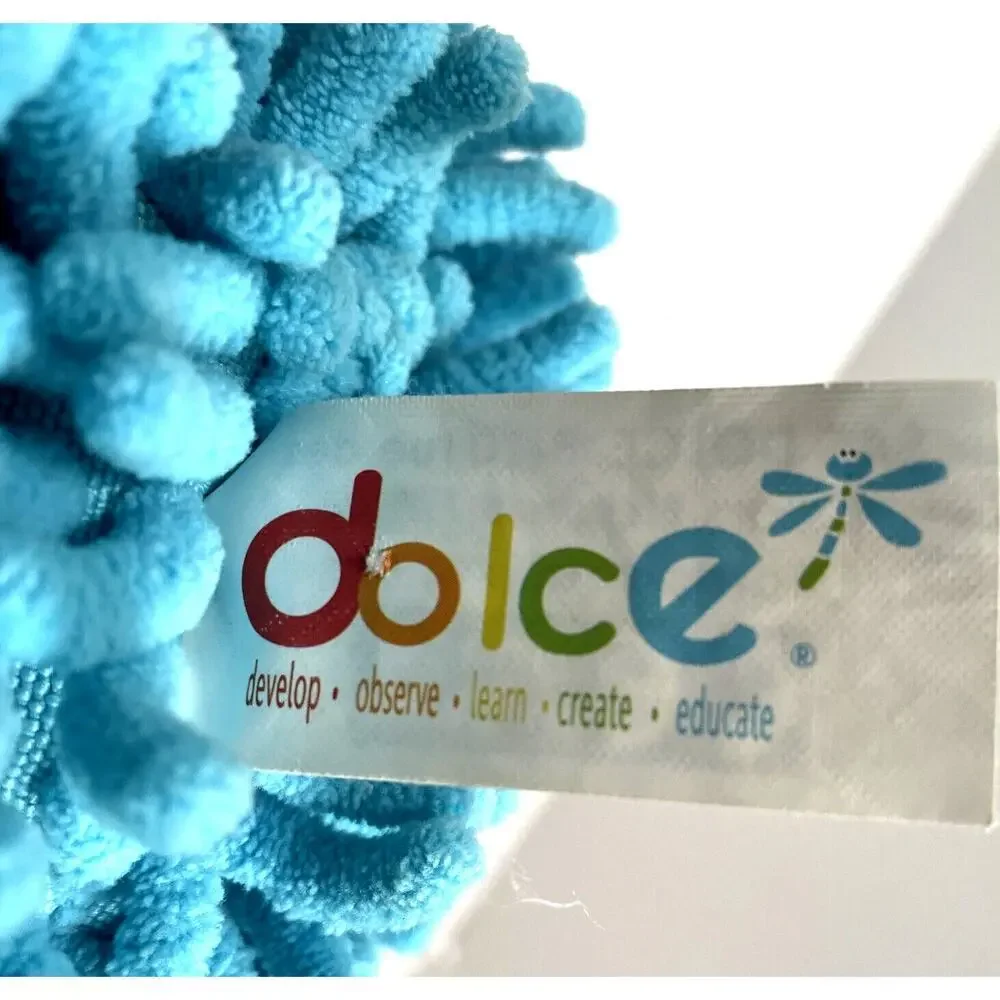 Dolce Play & Learn Alphonso Afghan Blue Hound Dog Activity Baby Plush Toy Animal